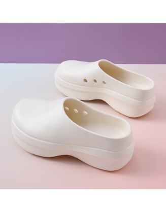 Outer wear waterproof oil-resistant wear heightening non-slip couple sandal mop