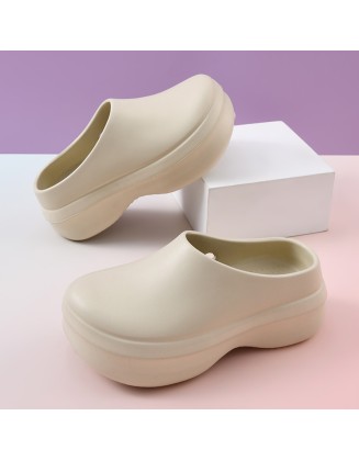 Outer wear waterproof oil-resistant wear heightening non-slip couple sandal mop