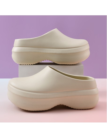 Outer wear waterproof oil-resistant wear heightening non-slip couple sandal mop