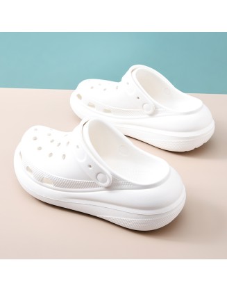 Cave shoes women's summer thick bottom wear-resistant puff outside wear breathable non-slip non-stinky feet beach sandals slippers