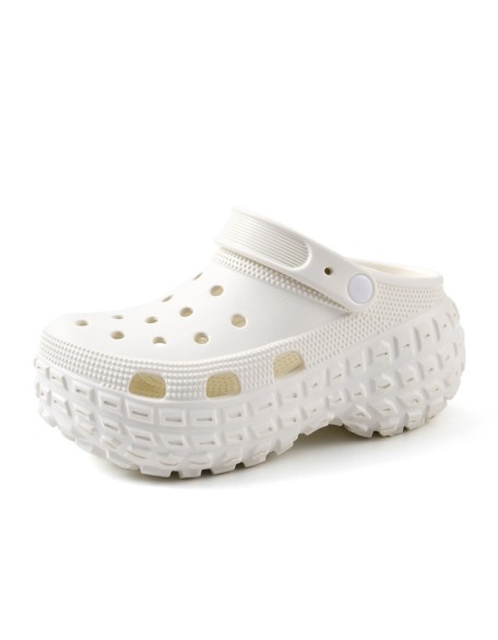 Hole shoes women non-slip heightening wear summer beach outside wear sports breathable not stinky feet soft sandals drag