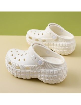 Hole shoes women non-slip heightening wear summer beach outside wear sports breathable not stinky feet soft sandals drag