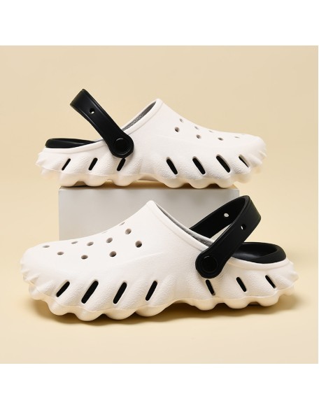 Cave shoes women thick bottom non-slip outside couples sandals beach wearable not stinky feet sandals drags