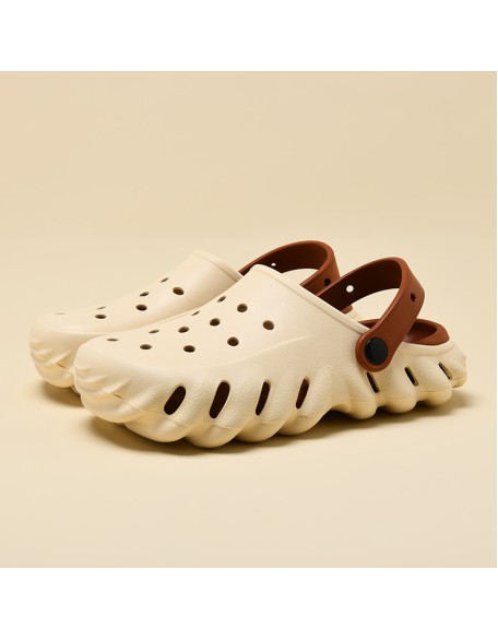 Cave shoes women thick bottom non-slip outside couples sandals beach wearable not stinky feet sandals drags