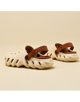 Cave shoes women thick bottom non-slip outside couples sandals beach wearable not stinky feet sandals drags