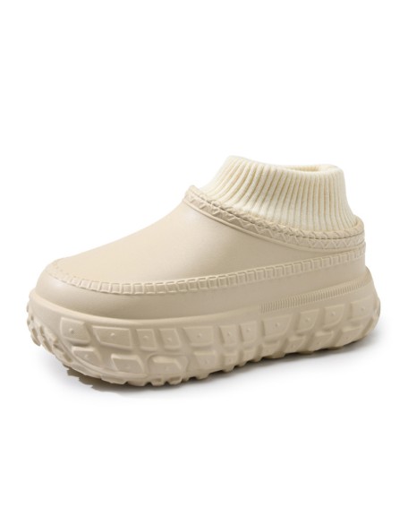 Padded Women's Shoes Thick Bottom Height Increasing Warm Cotton Shoes
