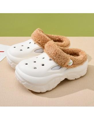 Cave cotton mop women thick bottom heightening padded thickening warm cotton shoes