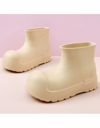 New rain boots female summer waterproof non-slip low tube thick bottom rain shoes