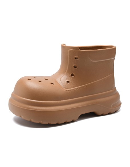 Waterproof rain shoes women's models wear-resistant not stinky feet water shoes four seasons mid-calf outside the senior sense of heightening rain boots