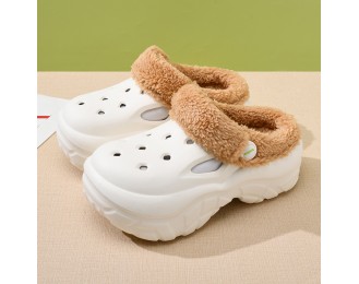 Cave cotton mop women thick bottom heightening padded thickening warm cotton shoes