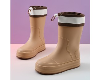 Thick bottom rain boots women four seasons waterproof non-slip heightened lightweight rain shoes