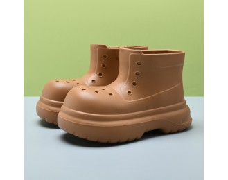 Waterproof rain shoes women's models wear-resistant not stinky feet water shoes four seasons mid-calf outside the senior sense of heightening rain boots