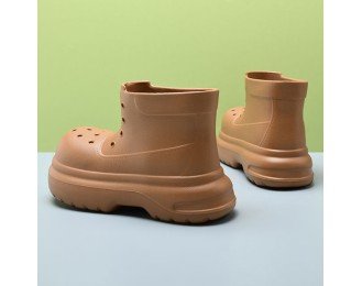 Waterproof rain shoes women's models wear-resistant not stinky feet water shoes four seasons mid-calf outside the senior sense of heightening rain boots